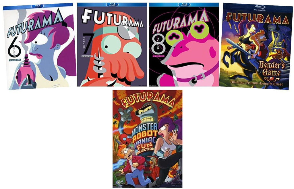 Futurama: The Final 3 Seasons + 2-Movie Collection - Complete Sixth, Seventh & Eighth Seasons (6, 7, and 8) + Bender's Game & Monster Robot [Blu-ray]