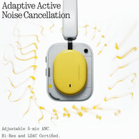 Nothing Headphone (a) 2026 New, Adaptive Active Noise Cancelling Headphones, Wireless Over Ear Bluetooth 5.4 ANC Headset with LDAC Hi-Res, 5 HD Mics Ultra Bass via APP, 135 Hours Playtime, White