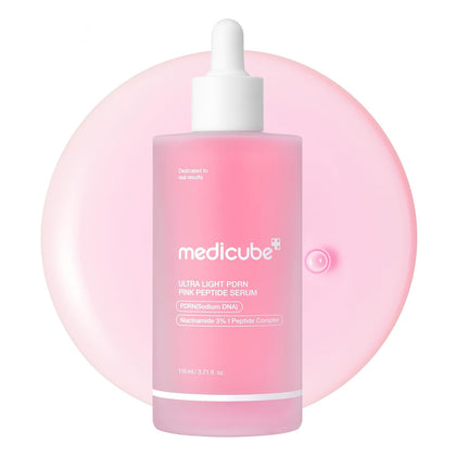 medicube PDRN Pink Peptide Serum with Salmon DNA, 3.71 fl. Oz