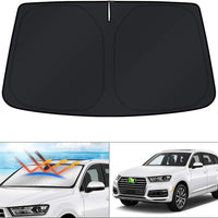 KUST Windshield Sun Shade for Audi Q7 SUV Accessories 2016-2026 Sunshade Sun Visor Protector Blocks UV Rays Foldable Keep Your Car Cooler