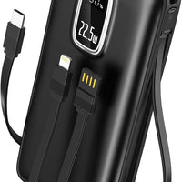 DXUN Portable Charger Power Bank - 45800mAh Fast Charging Portable Phone Charger with Built in Cables,External Battery Pack USB C Out/Input,Perfect for Camping/Hiking/Outdoor