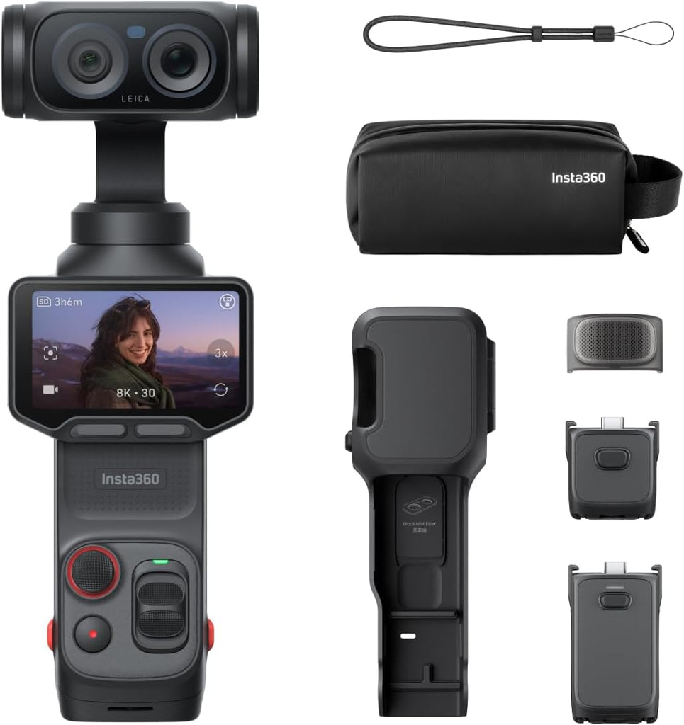 Insta360 Luna Ultra Endurance Bundle — Cámara vlogging 8K con lentes Leica