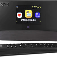 Ocean Digital WR-03M Internet Radio Receiver (No Built-in Speaker) with Bluetooth, FM, Wi-Fi, LAN, Optical & Line Out, UPnP/DLNA Streaming, Alarm Clock, Podcasts HiFi Component for Home Audio System
