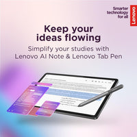 Lenovo Idea Tab - College Tablet - 11″ 2.5K IPS Touchscreen Display - 90Hz - MediaTek Dimensity 6300-4 GB Memory - 128 GB Storage - Integrated Arm Mali-G57 MC2 - Tab Pen and Folio Case