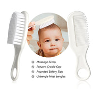 Kit de Cuidado e Higiene para Bebé 8 Piezas Gris y Blanco