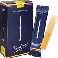 Vandoren CR1015 Bb Clarinet Traditional Reeds Strength 1.5; Box of 10