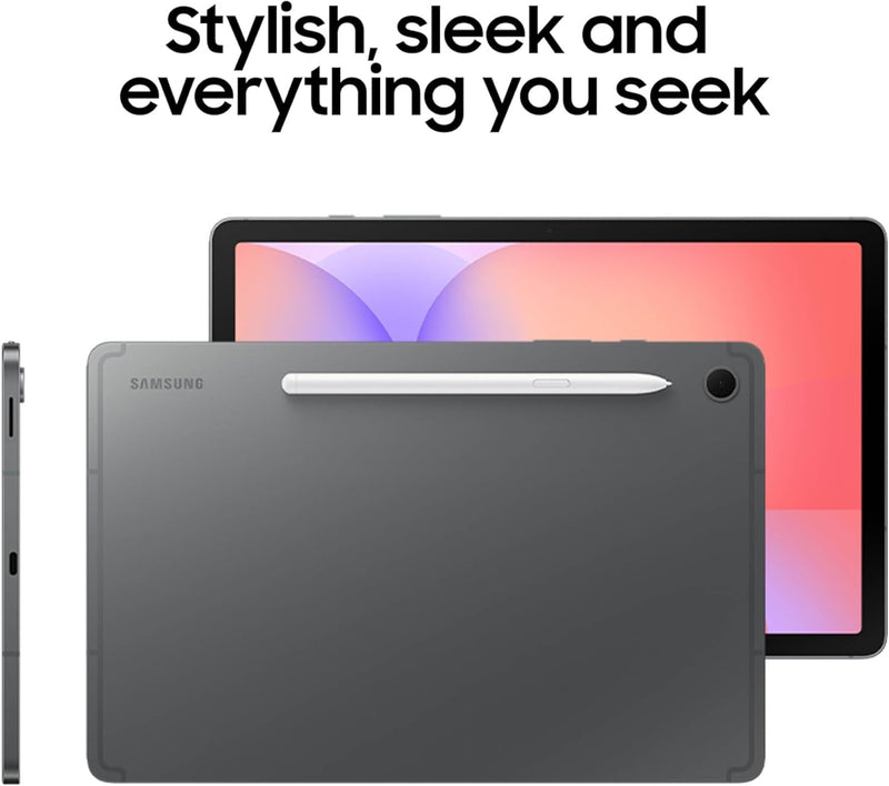 Samsung Galaxy Tab S10 Lite, 6GB RAM, 128GB, Long Battery Life, 10.9” LCD, S Pen for Note-Taking, Exynos 1380, Circle to Search, AI Tools, Gray