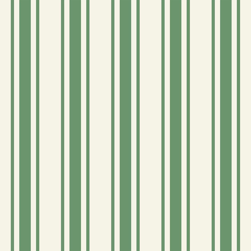 VEELIKE Vintage Green and White Stripe Peel and Stick Wallpaper Green Geometric Striped Wallpaper 17.7''x354'' Removable Self Adhesive Stripes Contact Paper for Bathroom Bedroom Accent Walls Furniture