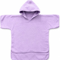 Odaaa Hooded Poncho Towel for Toddler Boy & Girl - 100% Soft Organic Cotton, Absorbent, Breathable, Lightweight. Ideal for Bath, Pool, Beach Size 2-3T (Soft Lilac, 2-3T)