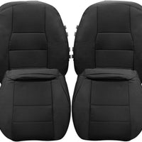NLQR Both Sides Bottom and Top Repalcement Seat Covers Black Compatible with Mercedes Benz GLK250 GLK280 GLK300 GLK350 2008-2015, C250 C300 C350 C350e C400 2008-2014