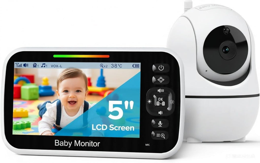 GoodBaby 5" Baby Monitor with Camera and Audio