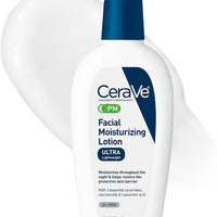 CeraVe PM Daily Facial Moisturizer, Skin Care for Dry Skin, Oil-Free, 3oz