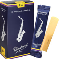 Vandoren SR2125 Alto Sax Traditional Reeds Strength 2.5; Box of 10