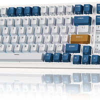 RK ROYAL KLUDGE RK98 Wireless Mechanical Keyboard, Triple Mode 2.4G/BT5.1/USB-C Custom Switches Keyboard with Number Pad, Pre-lubed Linear Switches RGB Backlit Gaming Keyboard, Software Support