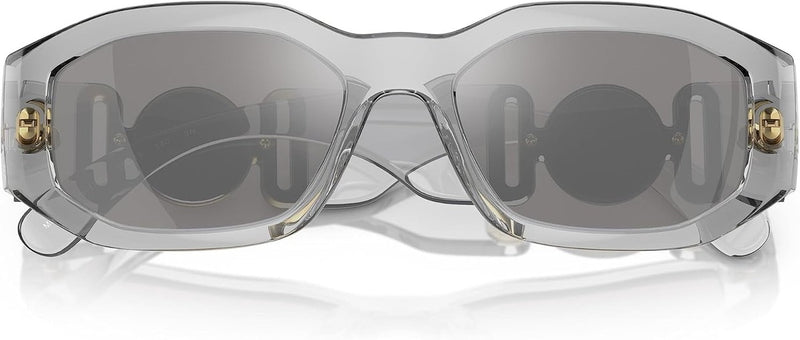 Versace Man Sunglasses Black Frame, Dark Grey Lenses, 53MM