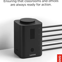 Lenovo Smart Charger, Designed for Chromebooks, Charge 5 laptops at Once and Monitor Their Battery Levels, Integrated 30cm USB-C Cables