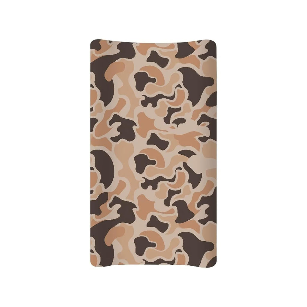 HUISEFOR Camo Hunting Duck Diaper Change Table Covers for Girls Diaper Changing Pad Cover for Baby Easy to Install Changing Mat Cover