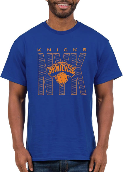 Junk Food NBA - New York Knicks City Mesh Adult SS T-Shirt Royal Blue