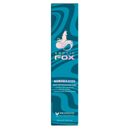 ARCTIC FOX Semi-Permanent Hair Dye - Vegan Blue (Aurora Kiss) - 5.6 oz