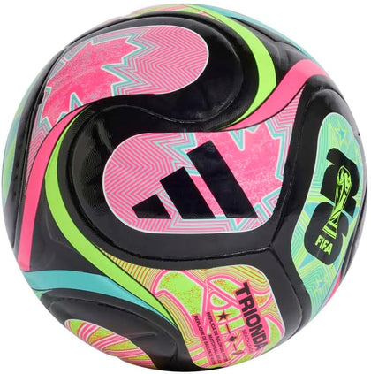 adidas Unisex-Adult World Cup League Beach Ball, Black/Flash Aqua/Lucid Pink/Lucid Lemon