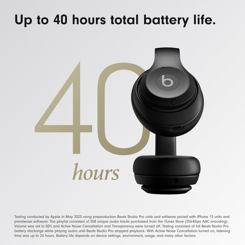 Beats Studio Pro - Negro — Audífonos over-ear premium con ANC, hasta 40h