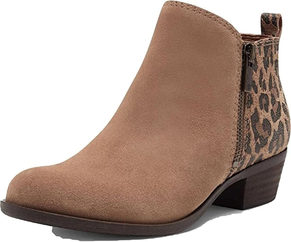 Lucky Brand Women's Basel Ankle Bootie, Distressed Natural, 6 M US