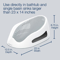 Angelcare Soft-Touch Asiento de Baño y Enjuagador para Bebé Aqua
