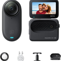 Insta360 GO 3S 64GB - Black — Cámara vlogging 4K manos libres, resistente al agua