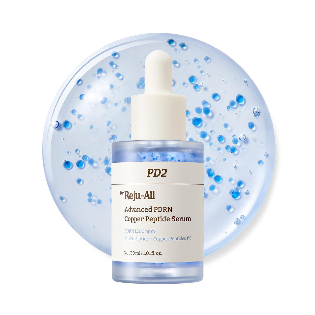 Dr.Reju-All Suero Avanzado PDRN con Peptidos de Cobre GHK-Cu, Acido Hialuronico y Colageno, Reafirmante y Elasticidad, Serum Facial Coreano