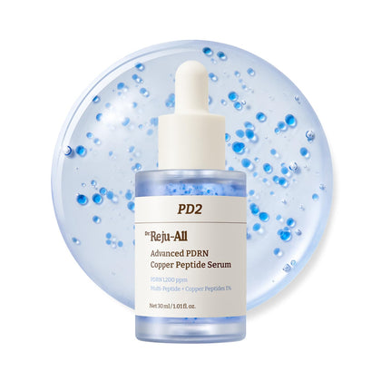 Dr.Reju-All Suero Avanzado PDRN con Peptidos de Cobre GHK-Cu, Acido Hialuronico y Colageno, Reafirmante y Elasticidad, Serum Facial Coreano