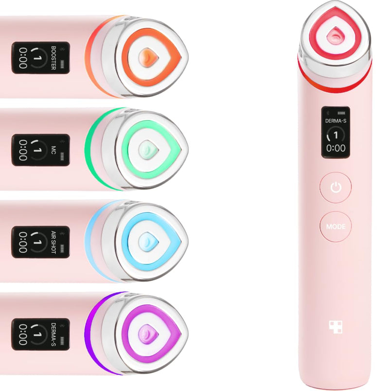 Medicube Age-R Booster Pro - Dispositivo Coreano 6 en 1, Glass Skin, EMS, LED, Masajeador Facial
