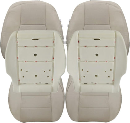 NLQR Driver & Passenger Bottom & Top & Foam Cushion Replacement Leather Seat Cover Tan fit for Mercedes Benz GLK250 GLK280 GLK300 GLK350 2008-2015 C250 C300 C350 C350e C400 2008-2014