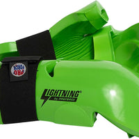 ProForce Lightning Punches Karate/Martial Arts Sparring Gloves (Green, Child Large - Knuckle Width 2.875-3.25")