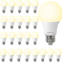 DEGNJU LED Light Bulbs, 60 Watt Equivalent LED Bulbs A19, 2700K Soft White, 800 Lumens, E26 Standard Base, Non-Dimmable, 8W Warm White LED Bulbs for Bedroom Living Room, 24 Pack