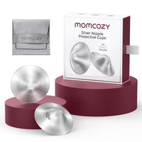Momcozy Copas de Plata 999 para Pezones Talla Regular