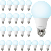 DEGNJU LED Light Bulbs 60W Equivalent, A19 Light Bulb Daylight 5000K 800LM 8 Watt, Non-Dimmable Standard Light Bulbs E26 Medium Base,24 Pack