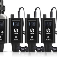 LMBGM A9 UHF Wireless in Ear Monitor System, Mono IEM Transmitter & Beltpack Receiver, 30M Range Low Latency, Professional Stage Monitor for Studio, Band Rehearsal, Live Performance, Singer