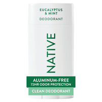 Native Deodorant Contains Naturally Derived Ingredients, 72 Hour Odor Control, Deodorant for Women and Men, Aluminum Free, Eucalyptus & Mint 2.65oz