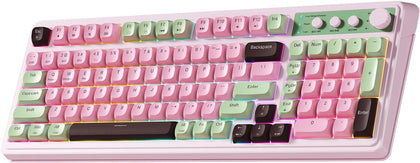AULA Keyboard, Wireless Gaming Keyboard Creamy Bluetooth Computer Keyboards