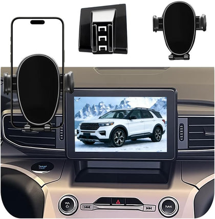 Car Phone Holder for Ford Explorer (2020-2023 2024),Dashboard Phone Mount,360 Phone Holder Rotating,Hands Free Mobile Holder,Car Mount for iPhone,Samsung & Android,2022 Explorer Interior Accessories
