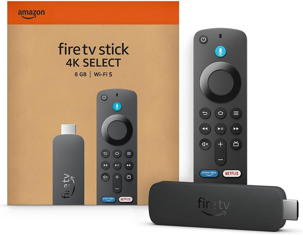 Fire TV Stick 4K Select, start streaming in 4K, AI-powered search, and free & live TV, find shows faster with Alexa+