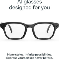 Meta Adventurer - Black / Clear — Lentes AI con cámara y audio