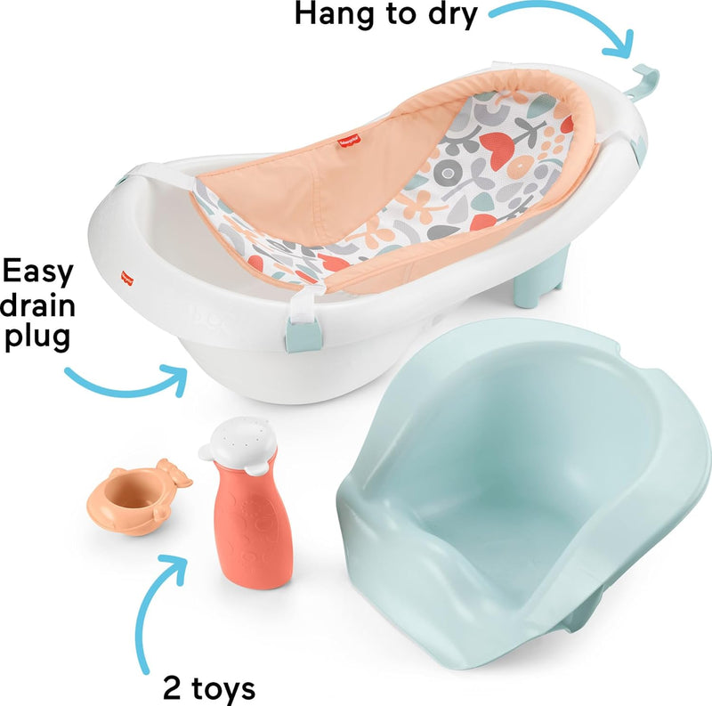 Fisher-Price Sling N Seat 4 en 1 Bañera para Bebé Summer Blossoms Modelo 2