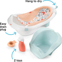 Fisher-Price Sling N Seat 4 en 1 Bañera para Bebé Summer Blossoms Modelo 2