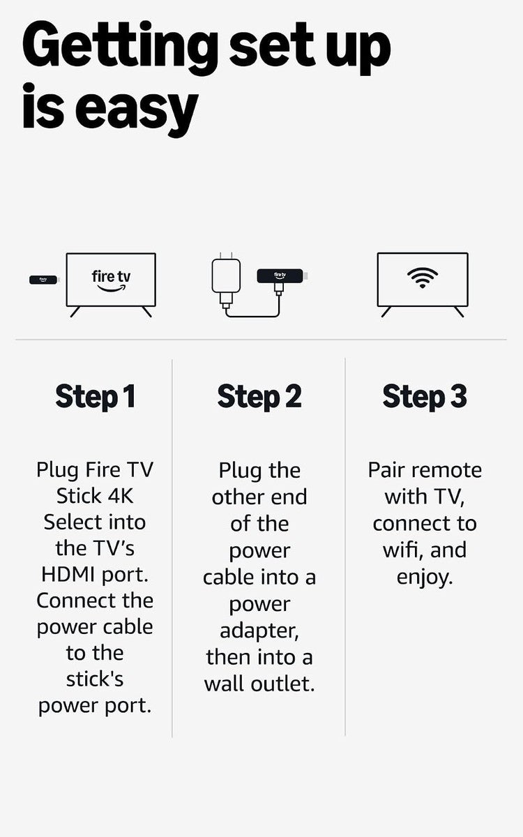 Fire TV Stick 4K Select, start streaming in 4K, AI-powered search, and free & live TV, find shows faster with Alexa+