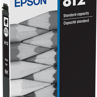 EPSON 812 DURABrite Ultra Ink Standard Capacity Black Cartridge (T812120-S) Works with WorkForce Pro WF-7310 ,7820, 7840, EC-C7000
