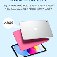 Funda con Teclado Harvopu para iPad 11" (A16) / iPad 10.ª Gen - Celeste