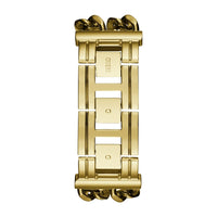GUESS Reloj de pulsera multicadena 37 mm para mujer en tono plateado con dial dorado
