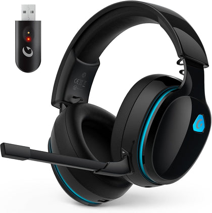 AOC 2.4GHz Wireless Gaming Headset for PS5, PS4, PC, Switch, 45Hr, Black