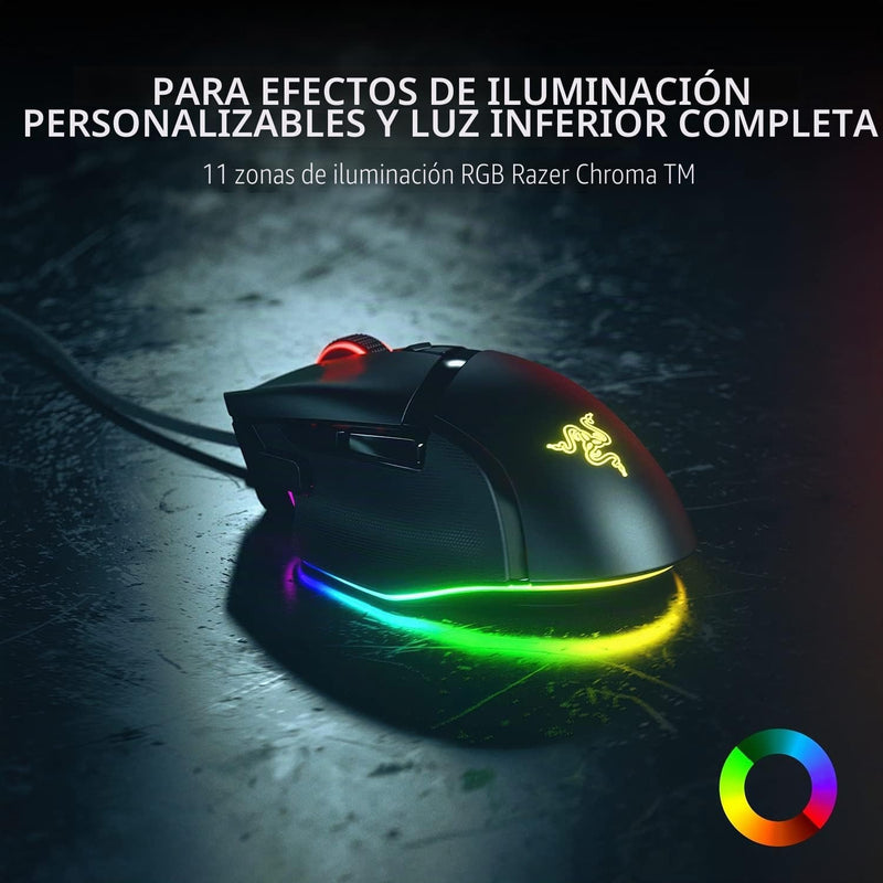 Razer Basilisk V3 Customizable RGB Wired Ergonomic Gaming Mouse, Black